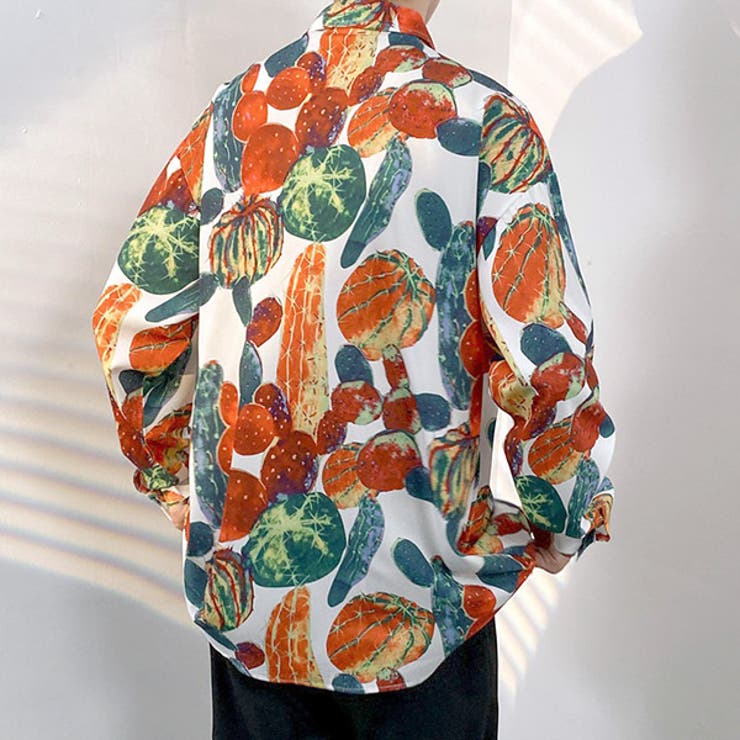 柄シャツ サボテン柄 ボタニカル柄 | Decorative  | 詳細画像5 