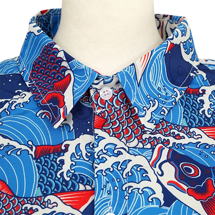 柄シャツ 和柄 魚柄 | Decorative  | 詳細画像5 