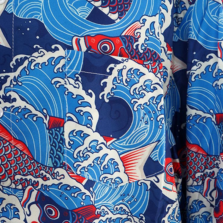 柄シャツ 和柄 魚柄 | Decorative  | 詳細画像6 