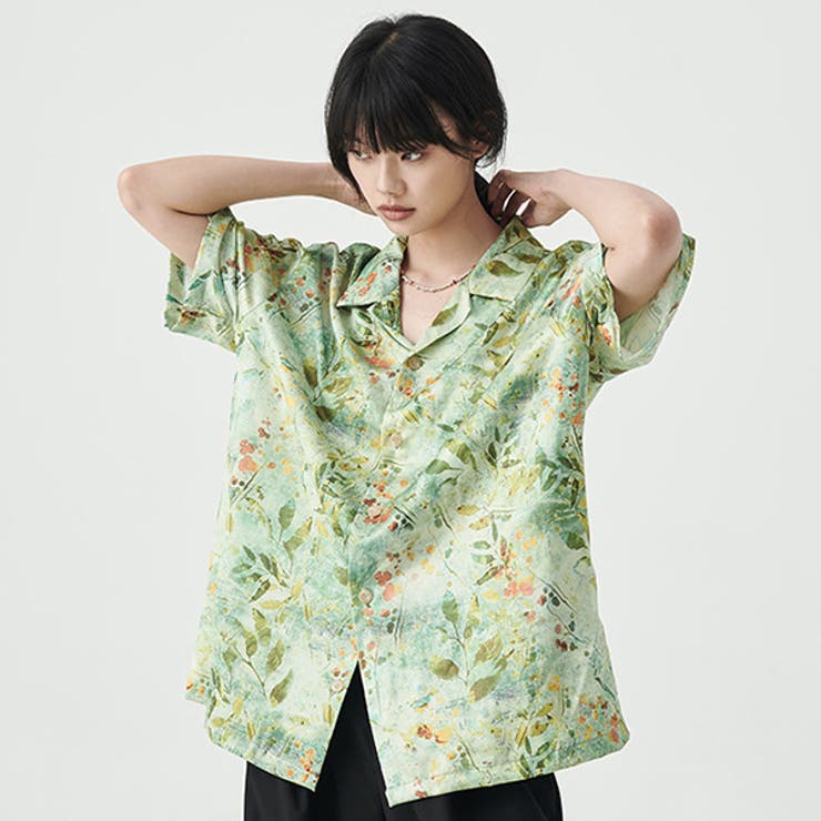 柄シャツ ボタニカル柄 植物柄 | Decorative  | 詳細画像1 