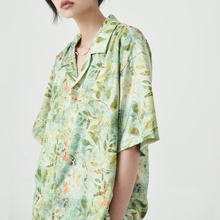 柄シャツ ボタニカル柄 植物柄 | Decorative  | 詳細画像2 