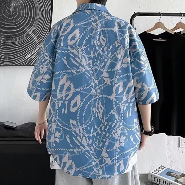 柄シャツ チェーン柄 鎖柄 | Decorative  | 詳細画像4 