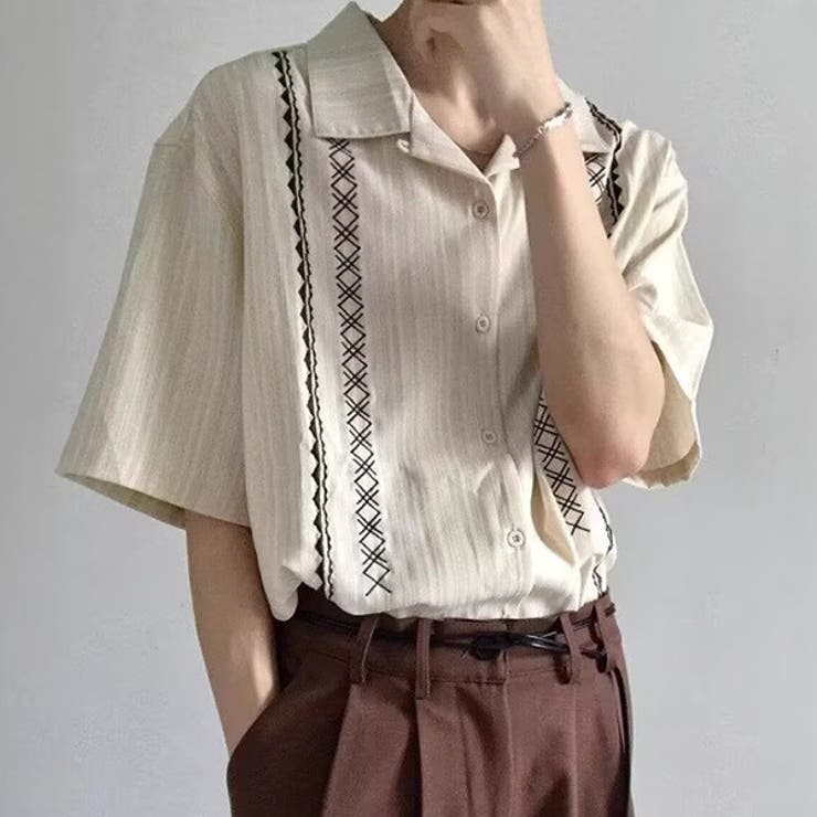 柄シャツ ストライプ柄 シャドーストライプ | Decorative  | 詳細画像3 