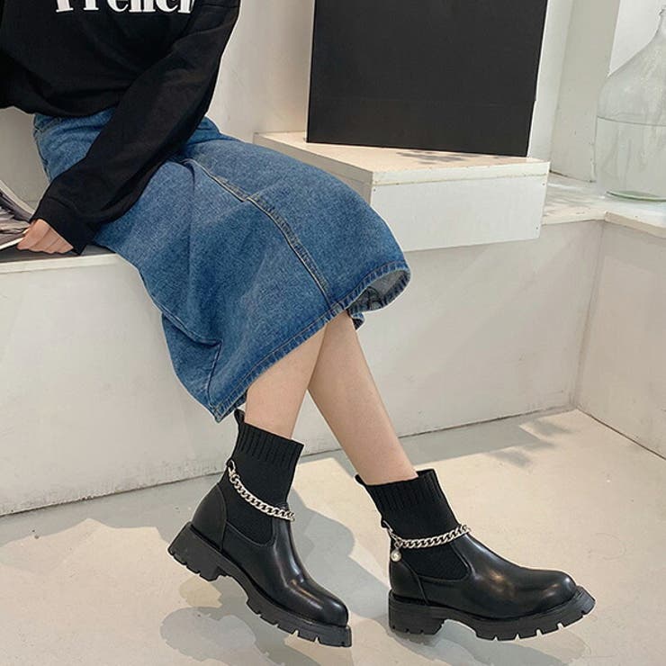 SUICOKE◎足袋型デザイン ショートブーツ ソックスブーツ(23.5)お洒落