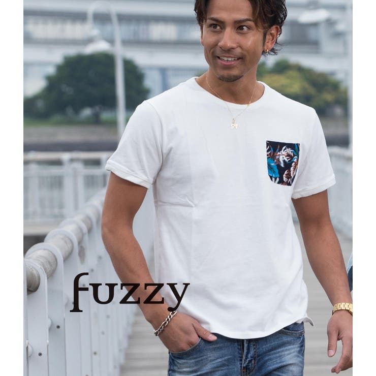 花柄ポケットtシャツ ビター系 Bitter 品番 Fzym Fuzzy ファジー のメンズ ファッション通販 Shoplist ショップリスト