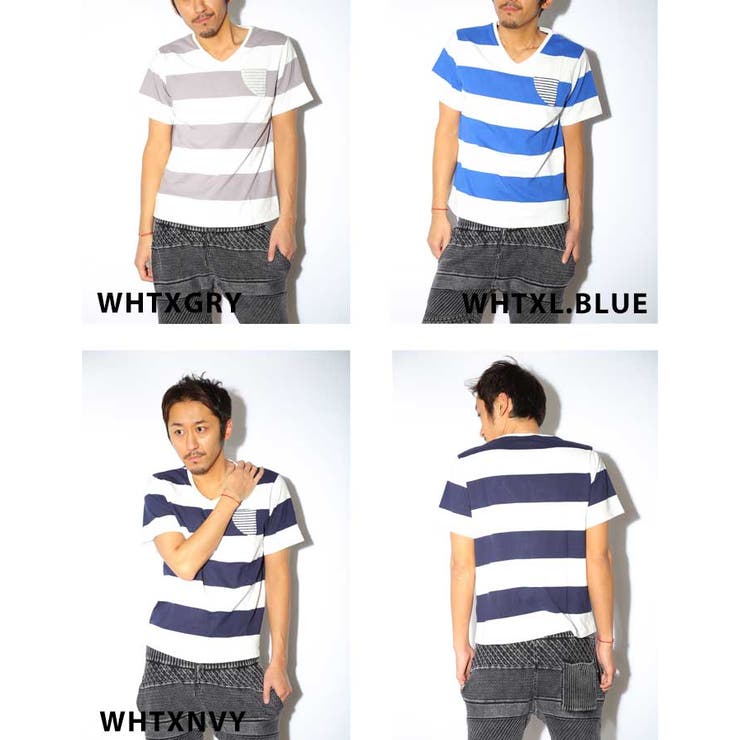 太ボーダーパイルポケットtシャツ ビター系 Bitter 品番 Fzym Fuzzy ファジー のメンズファッション通販 Shoplist ショップリスト