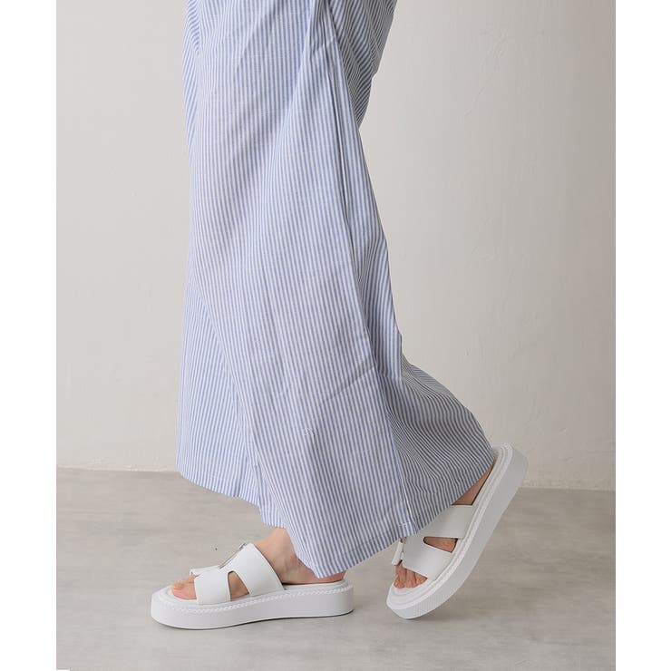 【25年春夏新作】軽量厚底 フロントジップ スライドサンダル | DEMETER | 詳細画像28 