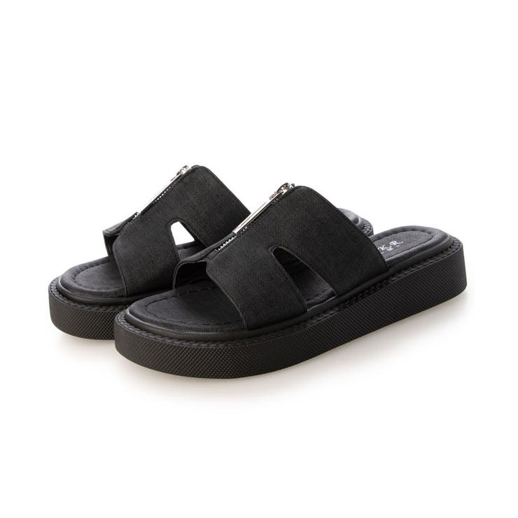 【25年春夏新作】軽量厚底 フロントジップ スライドサンダル | DEMETER | 詳細画像41 