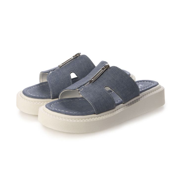 【25年春夏新作】軽量厚底 フロントジップ スライドサンダル | DEMETER | 詳細画像43 