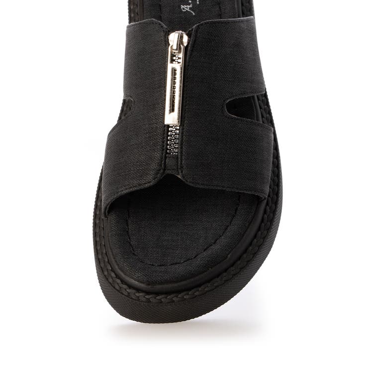 【25年春夏新作】軽量厚底 フロントジップ スライドサンダル | DEMETER | 詳細画像48 