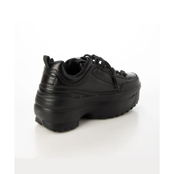 【25年春夏再販】軽量厚底 ボリュームソール ワンカラー ダッドスニーカー | DEMETER | 詳細画像41 