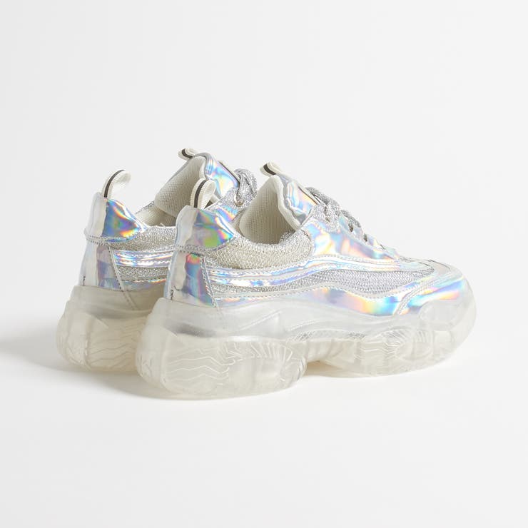 厚底クリアーソール オーロラ素材ダッドスニーカー 品番 Dems Demeter デメテル のレディース ファッション通販 Shoplist ショップリスト