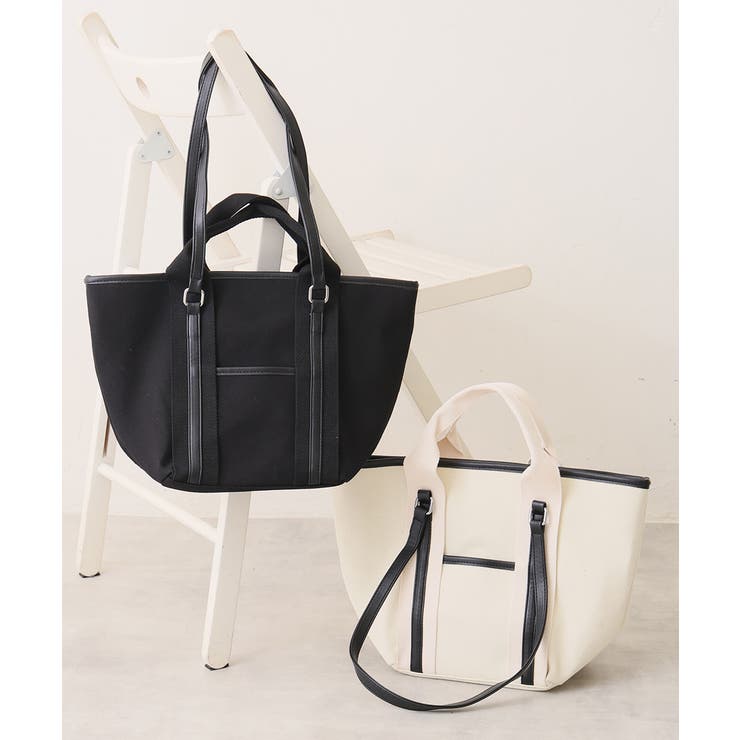 【26年春夏新作】2WAY 配色 キャンバストート | DEMETER | 詳細画像2 