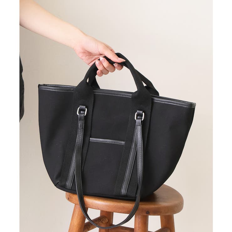 【26年春夏新作】2WAY 配色 キャンバストート | DEMETER | 詳細画像4 