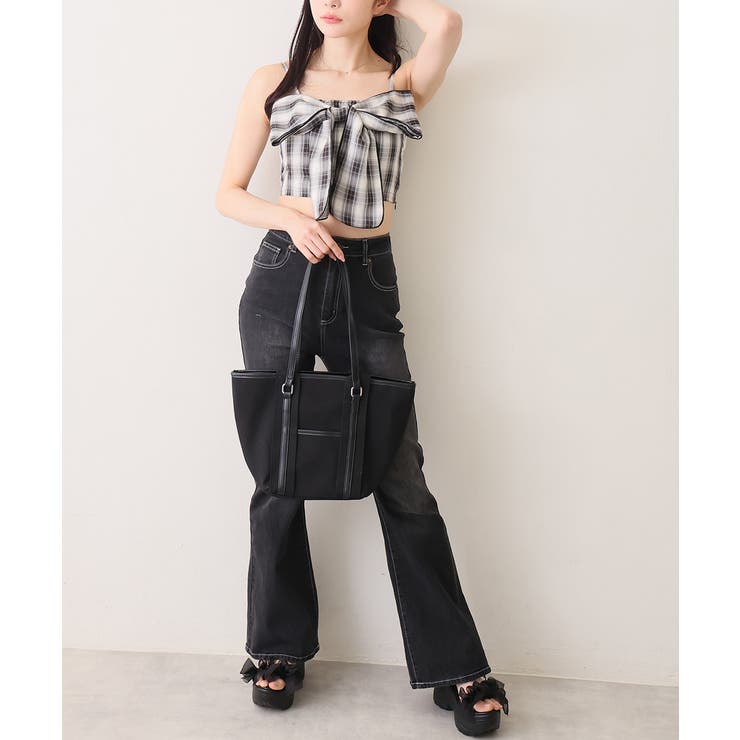 【26年春夏新作】2WAY 配色 キャンバストート | DEMETER | 詳細画像7 