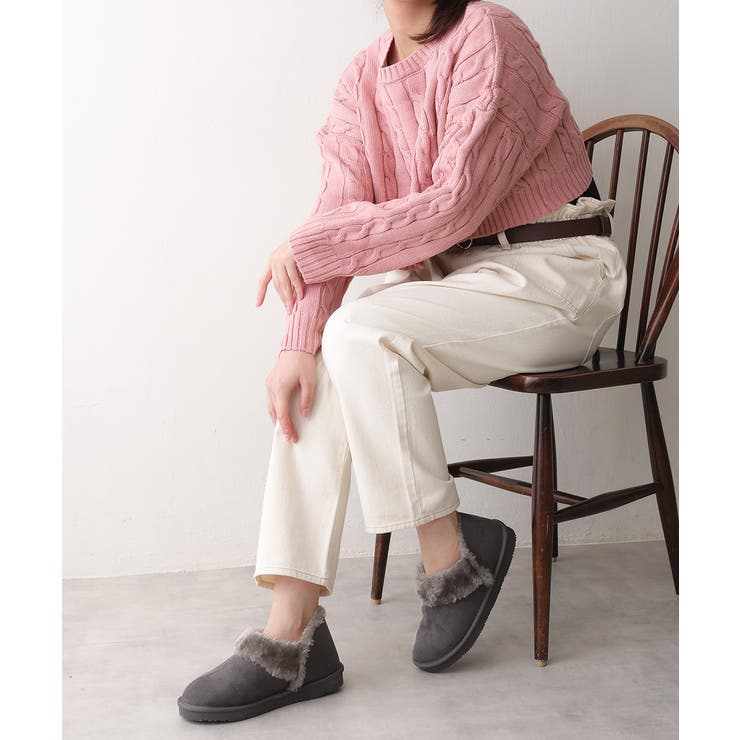 【25年秋冬再販】軽量 ボリュームファー アンクル ムートンブーツ | DEMETER | 詳細画像15 