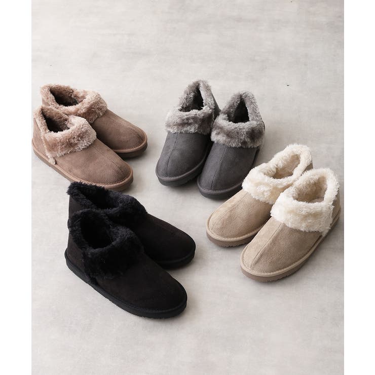 【25年秋冬再販】軽量 ボリュームファー アンクル ムートンブーツ | DEMETER | 詳細画像2 