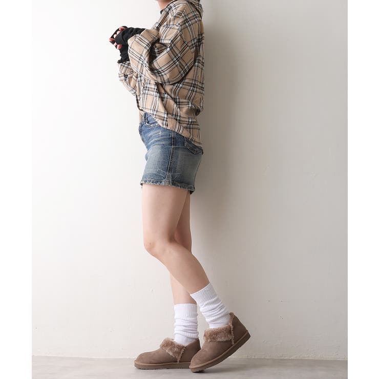 【25年秋冬再販】軽量 ボリュームファー アンクル ムートンブーツ | DEMETER | 詳細画像28 