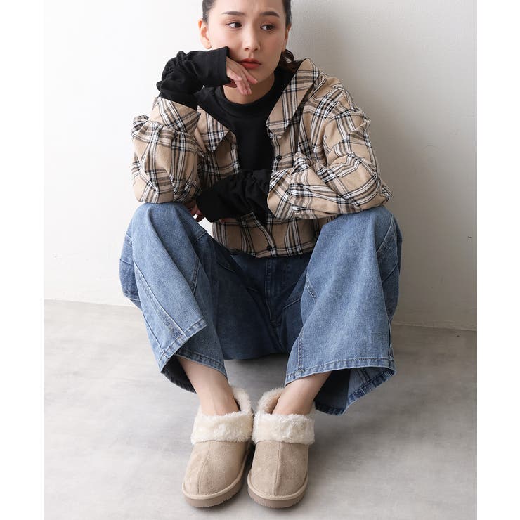 【25年秋冬再販】軽量 ボリュームファー アンクル ムートンブーツ | DEMETER | 詳細画像32 