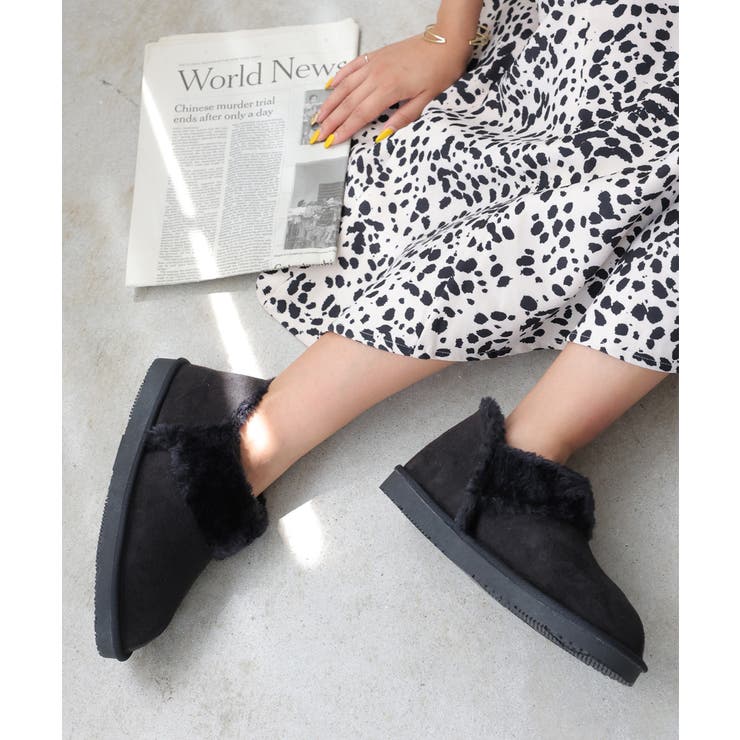 【25年秋冬再販】軽量 ボリュームファー アンクル ムートンブーツ | DEMETER | 詳細画像41 