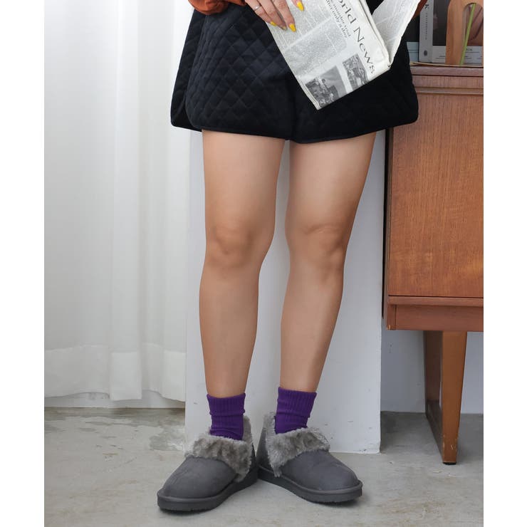 【25年秋冬再販】軽量 ボリュームファー アンクル ムートンブーツ | DEMETER | 詳細画像47 