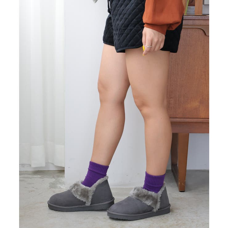 【25年秋冬再販】軽量 ボリュームファー アンクル ムートンブーツ | DEMETER | 詳細画像48 