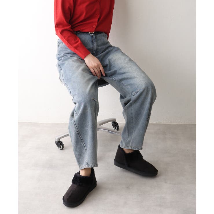 【25年秋冬再販】軽量 ボリュームファー アンクル ムートンブーツ | DEMETER | 詳細画像7 