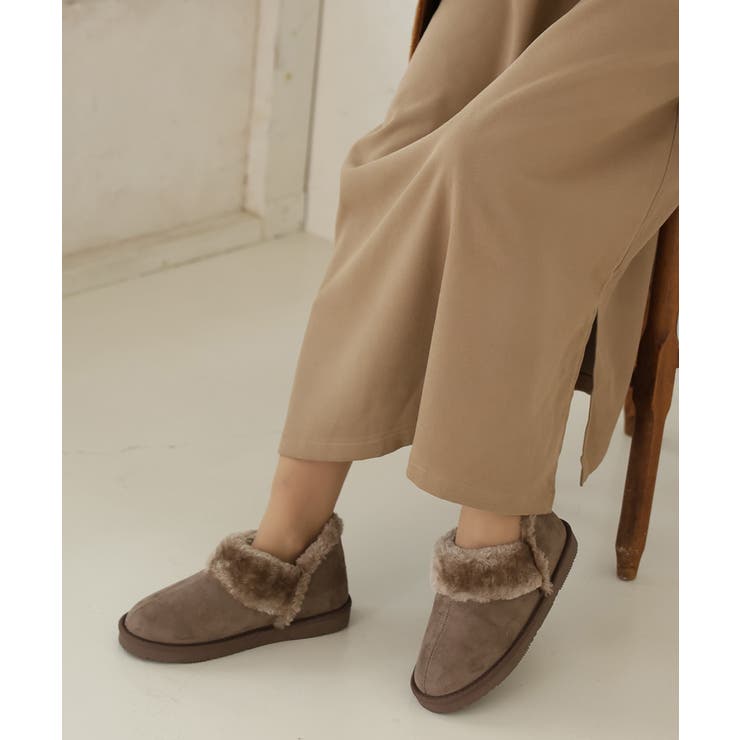 【25年秋冬再販】軽量 ボリュームファー アンクル ムートンブーツ | DEMETER | 詳細画像85 