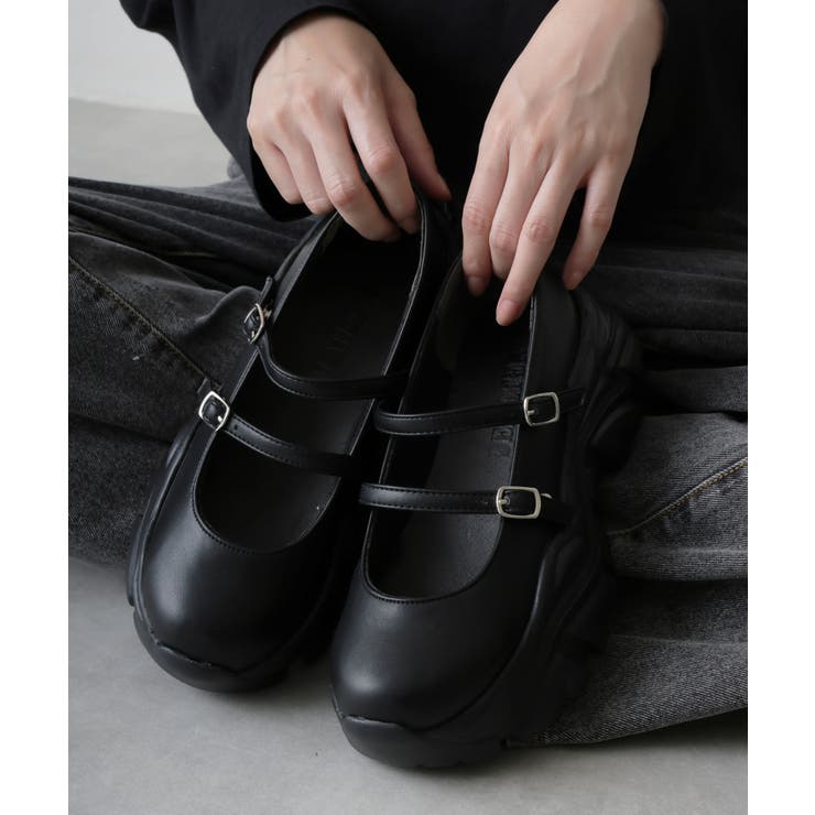 軽量厚底 プラットフォーム スニーカーライク | DEMETER | 詳細画像11 