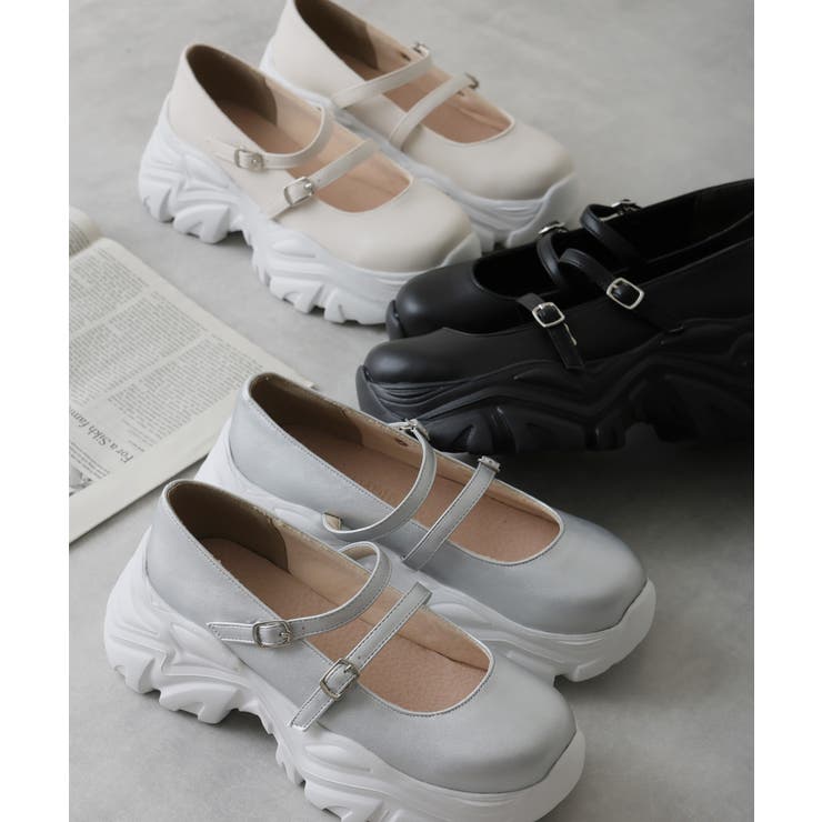 軽量厚底 プラットフォーム スニーカーライク | DEMETER | 詳細画像2 