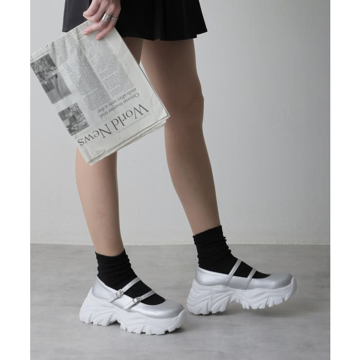 軽量厚底 プラットフォーム スニーカーライク | DEMETER | 詳細画像30 