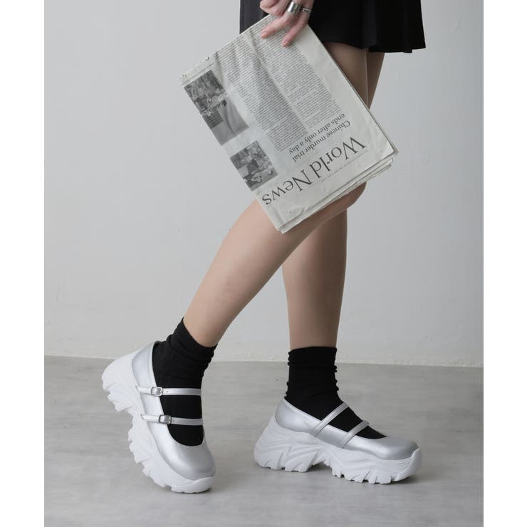 雨の日◎超個性的！！Melissa 厚底スニーカー プラットフォーム 軽量厚底 プラットフォーム スニーカーライク[品番：DEMS0000896