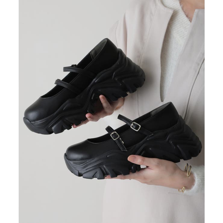 軽量厚底 プラットフォーム スニーカーライク | DEMETER | 詳細画像4 