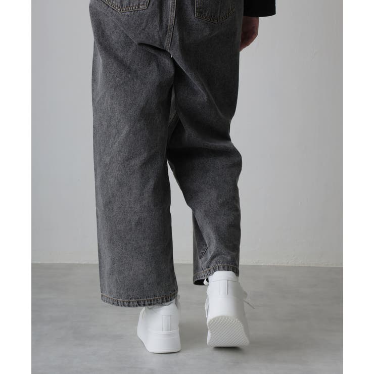 【25年春夏再販】軽量厚底 プラットフォーム レースアップ コートスニーカー | DEMETER | 詳細画像47 