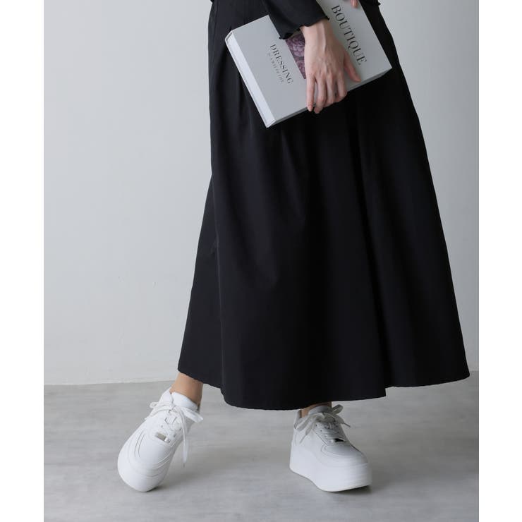 【25年春夏再販】軽量厚底 プラットフォーム レースアップ コートスニーカー | DEMETER | 詳細画像49 