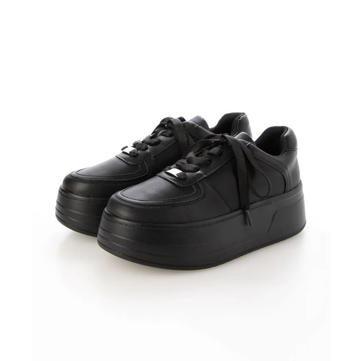 【25年春夏再販】軽量厚底 プラットフォーム レースアップ コートスニーカー | DEMETER | 詳細画像52 