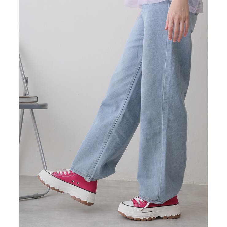 【25年春夏新作】厚底 ボリュームソール レースアップ ハイカットスニーカー | DEMETER | 詳細画像25 