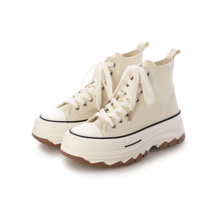 【25年春夏新作】厚底 ボリュームソール レースアップ ハイカットスニーカー | DEMETER | 詳細画像29 