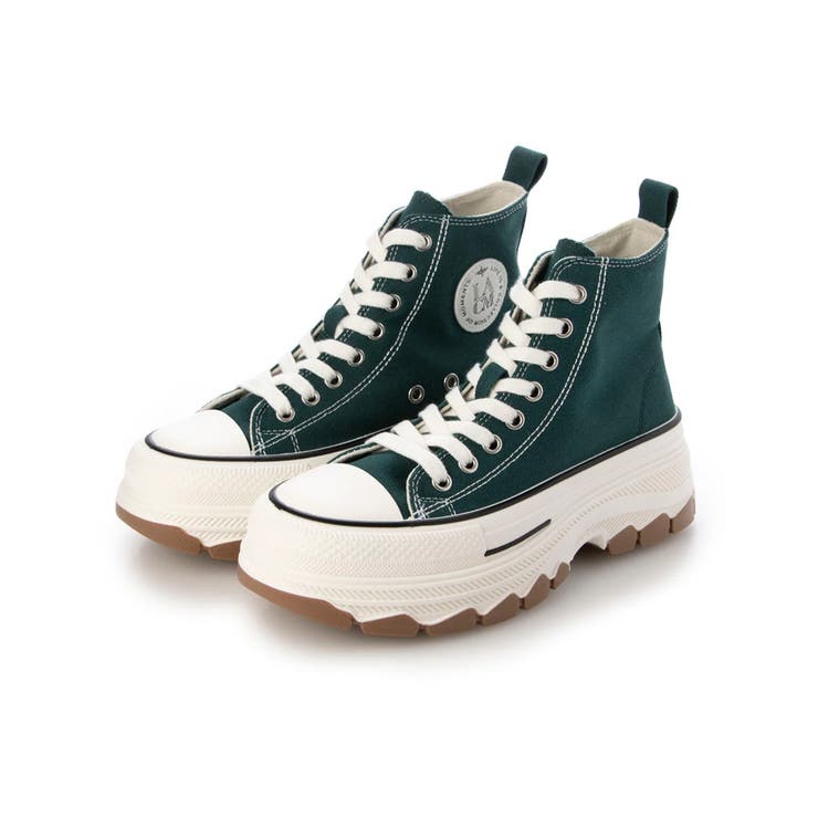 【25年春夏新作】厚底 ボリュームソール レースアップ ハイカットスニーカー | DEMETER | 詳細画像30 