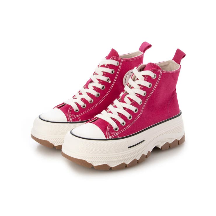 【25年春夏新作】厚底 ボリュームソール レースアップ ハイカットスニーカー | DEMETER | 詳細画像31 