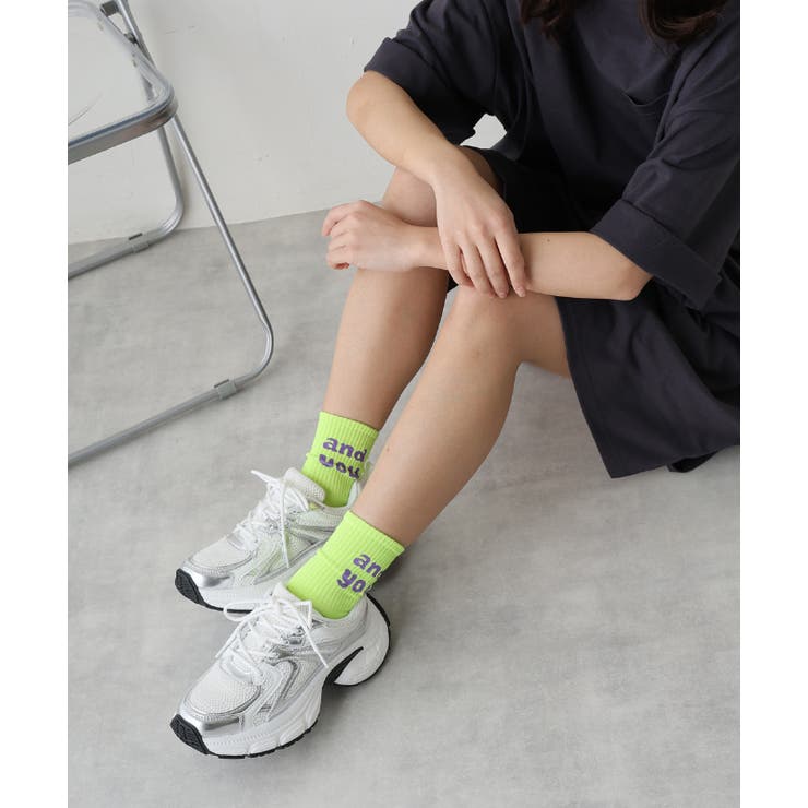 【25年春夏新作】軽量 厚底 ボリューム デザインソール ダッドスニーカー | DEMETER | 詳細画像19 