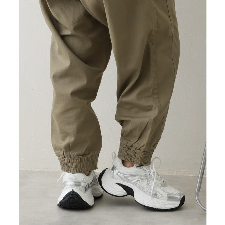 【25年春夏新作】軽量 厚底 ボリューム デザインソール ダッドスニーカー | DEMETER | 詳細画像30 