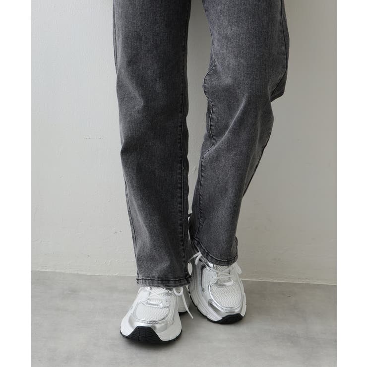 【25年春夏新作】軽量 厚底 ボリューム デザインソール ダッドスニーカー | DEMETER | 詳細画像40 