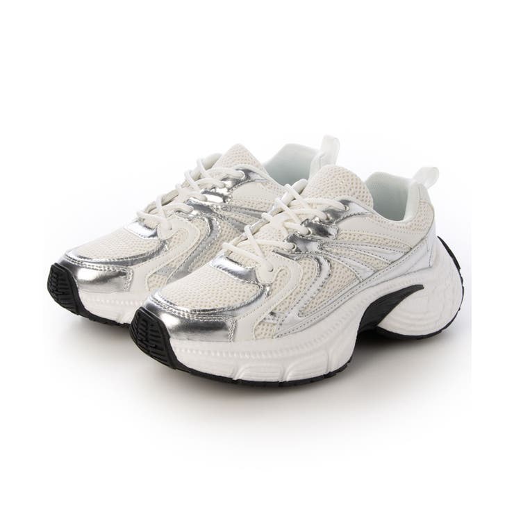 【25年春夏新作】軽量 厚底 ボリューム デザインソール ダッドスニーカー | DEMETER | 詳細画像45 