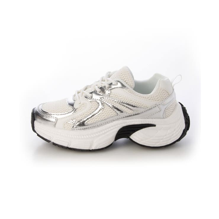 【25年春夏新作】軽量 厚底 ボリューム デザインソール ダッドスニーカー | DEMETER | 詳細画像46 