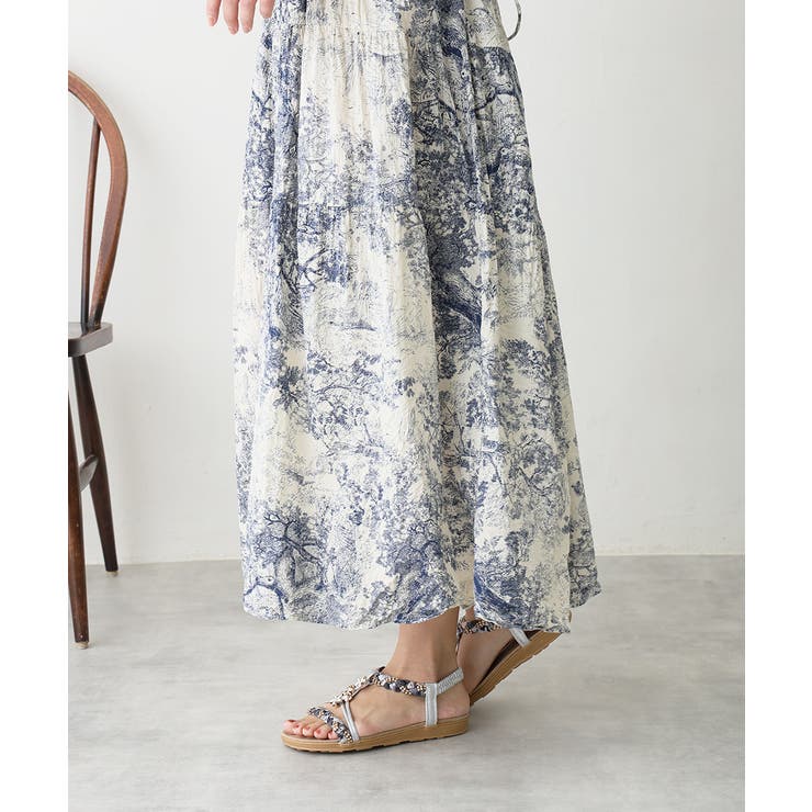 【25年春夏新作】フラワーモチーフ ビジュー リゾートサンダル | DEMETER | 詳細画像45 