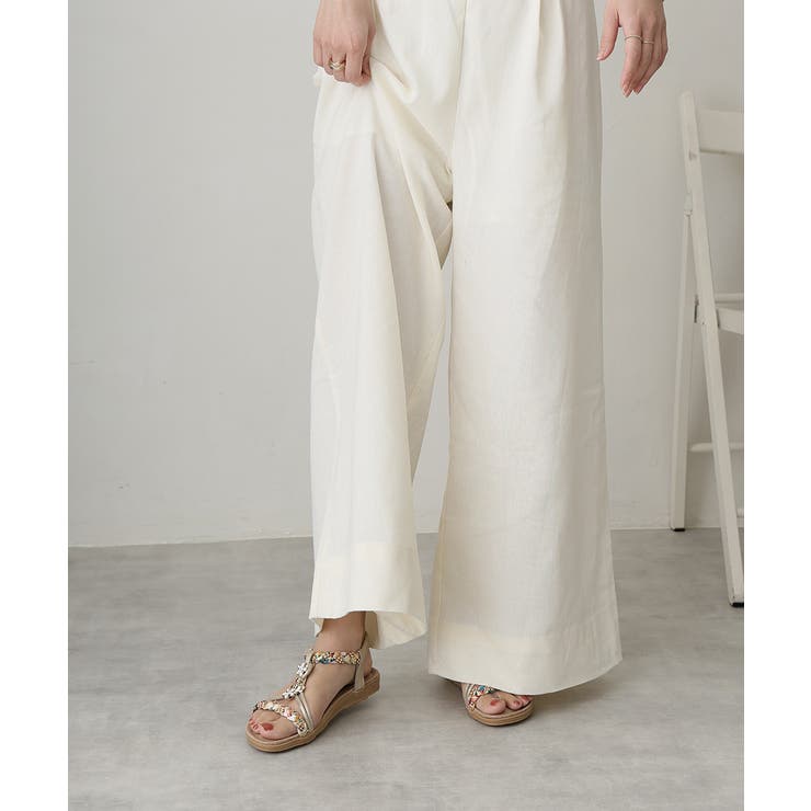 【25年春夏新作】フラワーモチーフ ビジュー リゾートサンダル | DEMETER | 詳細画像59 