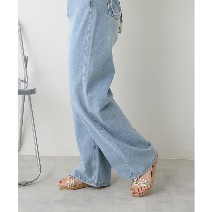 【25年春夏新作】フラワーモチーフ ビジュー リゾートサンダル | DEMETER | 詳細画像66 