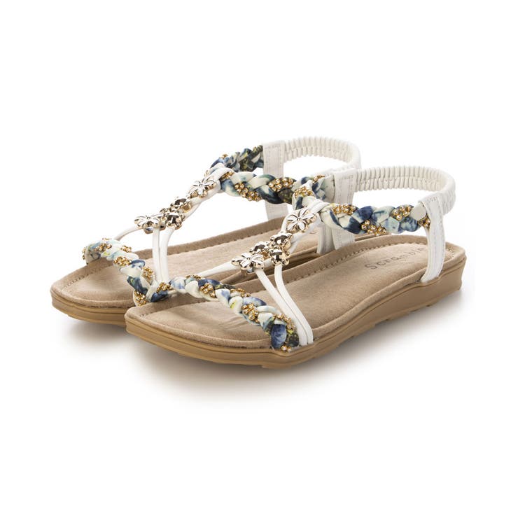 【25年春夏新作】フラワーモチーフ ビジュー リゾートサンダル | DEMETER | 詳細画像70 