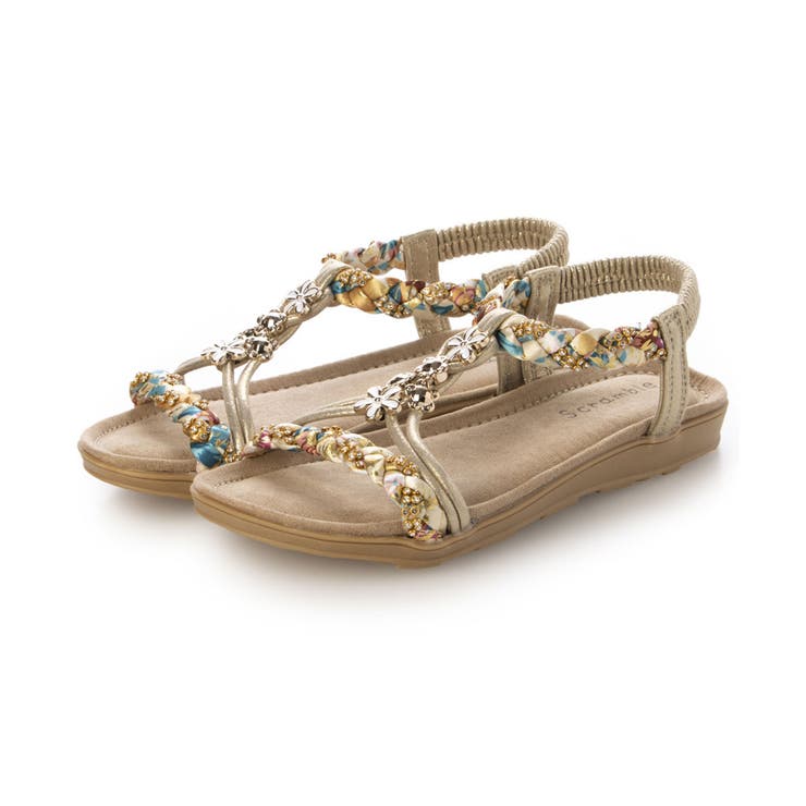 【25年春夏新作】フラワーモチーフ ビジュー リゾートサンダル | DEMETER | 詳細画像72 